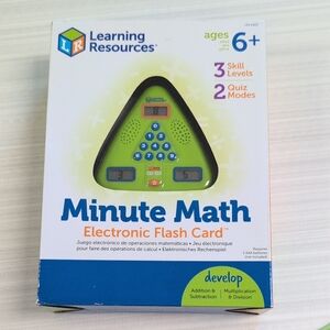NIB Learning Resources Minute Math Electronic Flash Card - Ages 6+